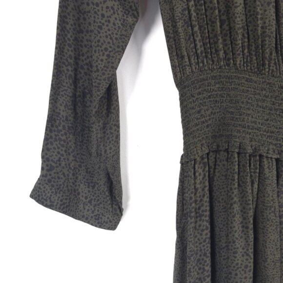 NWT Rails JASMINE OLIVE SPECKLED Smocked Waist Mini Fall Dress Size MEDIUM - Picture 11 of 16